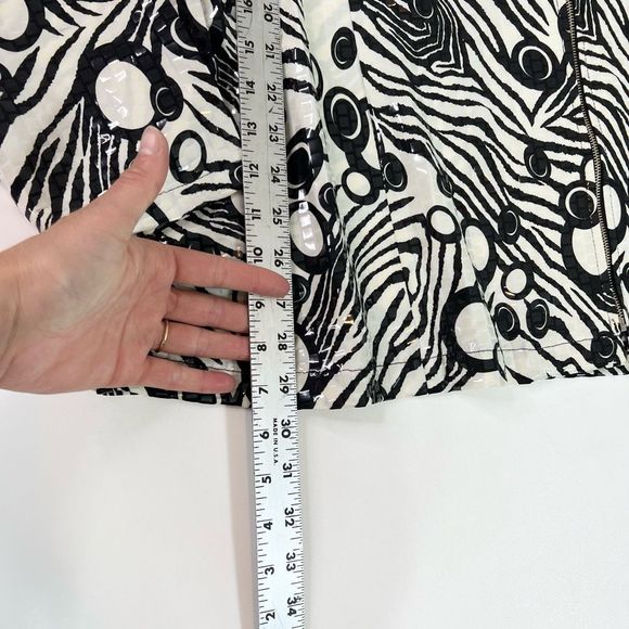 Exclusively Misook Zip Up Jacket Womens 3X Black & White Geometric Print NWT - Picture 5 of 10